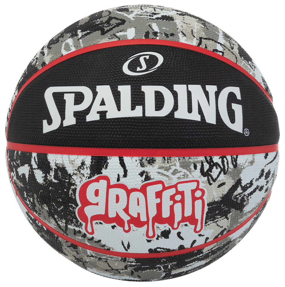 SPALDING BASKETBALL BLACK-RED GRAFFITI SIZE 7 