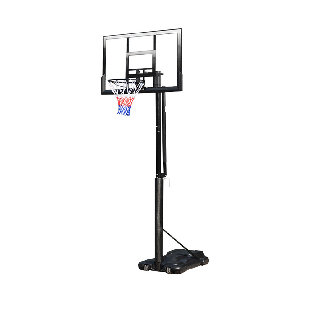 BASKETBALL STAND WITH ACRYLIC BACKBOARD 120Χ80 cm & BASE WITH HEIGHT UNTIL 305 cm WITH ADJUSTABLE SCREW