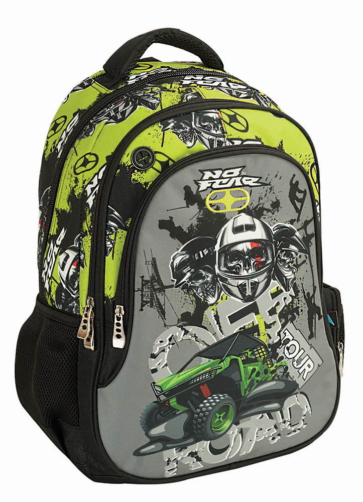 BACK ME UP BACKPACK OVAL NO FEAR ARMOUR SKULL