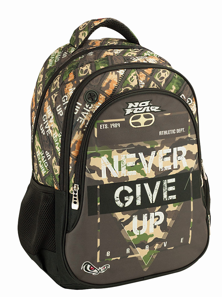 BACK ME UP BACKPACK OVAL NO FEAR NEVER GIVE UP