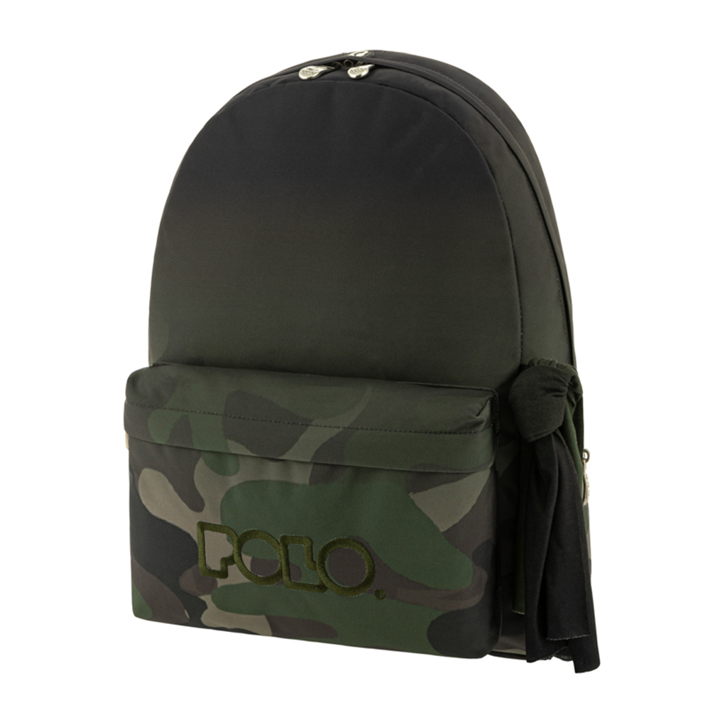POLO BACKPACK ORIGINAL SCARF WITH SCARF 2021 - CAMO/OLIVE GRADIENT