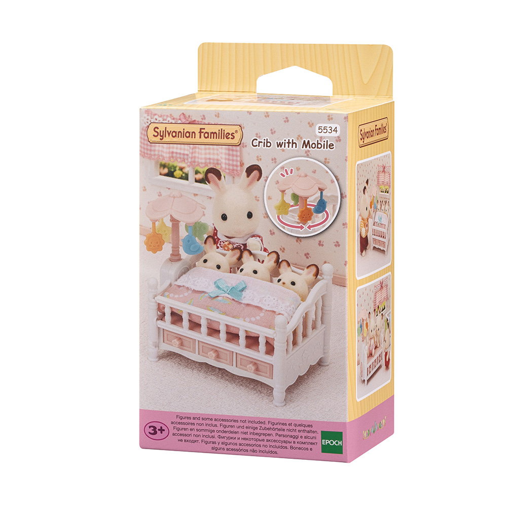THE SYLVANIAN FAMILIES CRIB WITH MOBILE