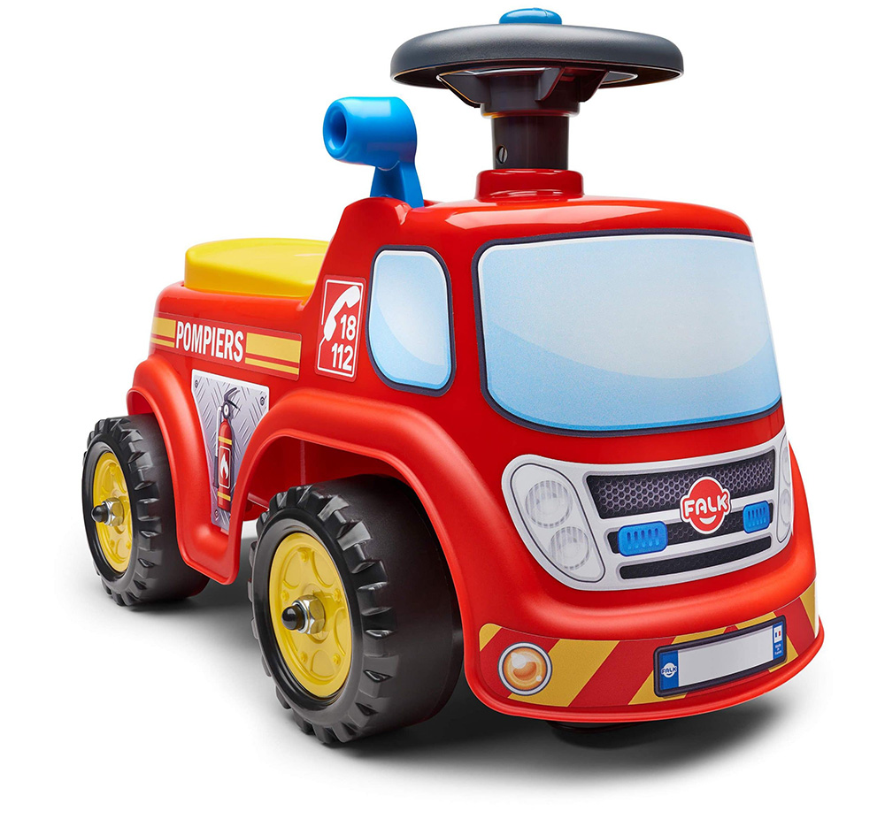 BABY FALK FIREMAN RIDE-ON WITH OPENING SEAT