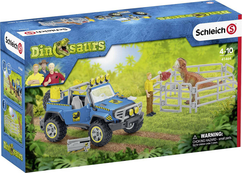 MINIATURES SCHLEICH PLAYSET VEHICLE OFF-ROAD WITH DINOS OUTPOST