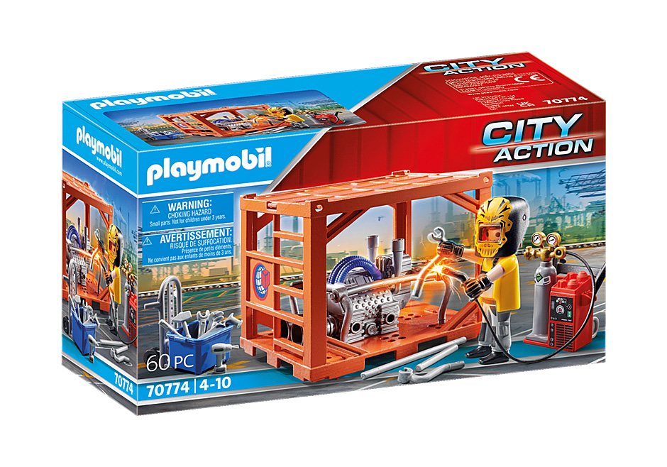 PLAYMOBIL CITY ACTION CARGO CONTAINER MANUFACTURER