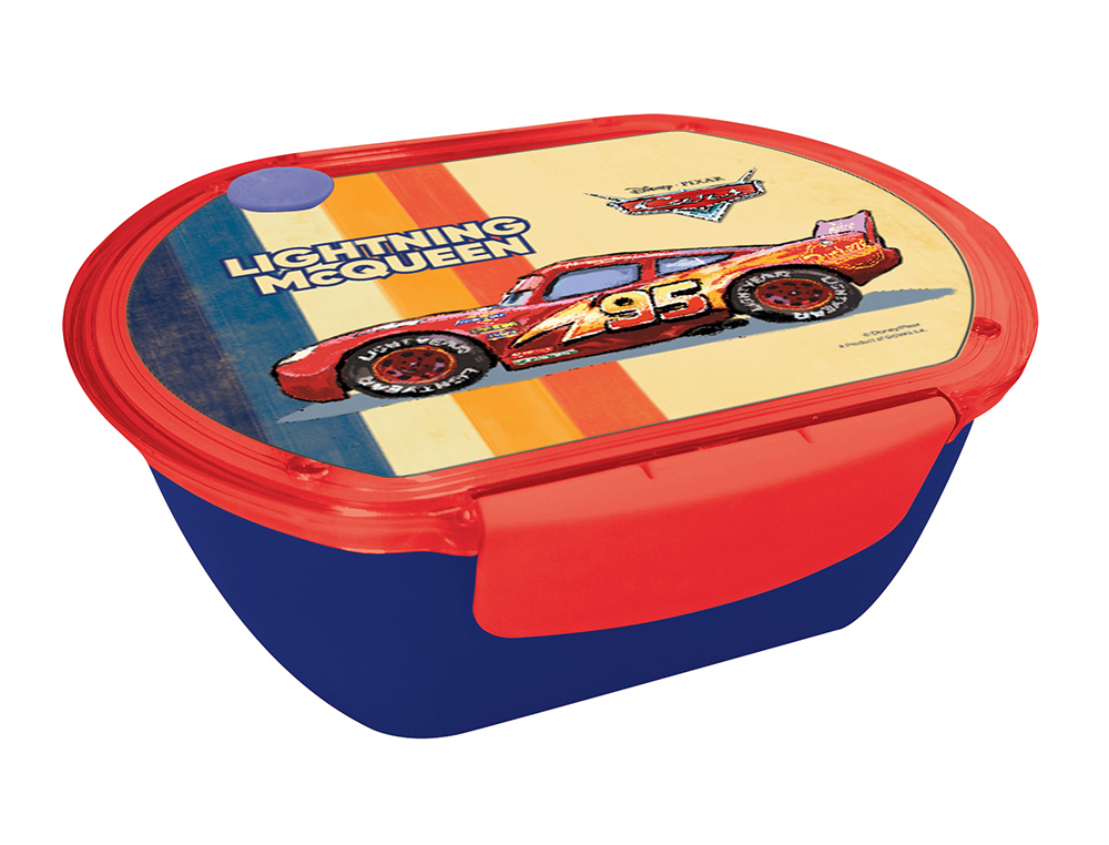 STAINLESS STEEL LUNCH BOX 680ml 16.5X6.5X15 cm CARS