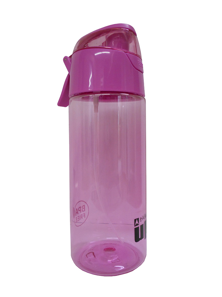 BACK ME UP TRITAN WATER BOTTLE 600 ml WITH SPRAY PINK