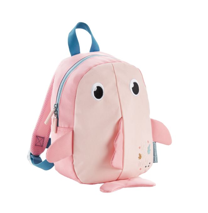 MIQUELRIUS BACKPACK 28X21X10 cm FISH SAVE THE OCEAN PINK