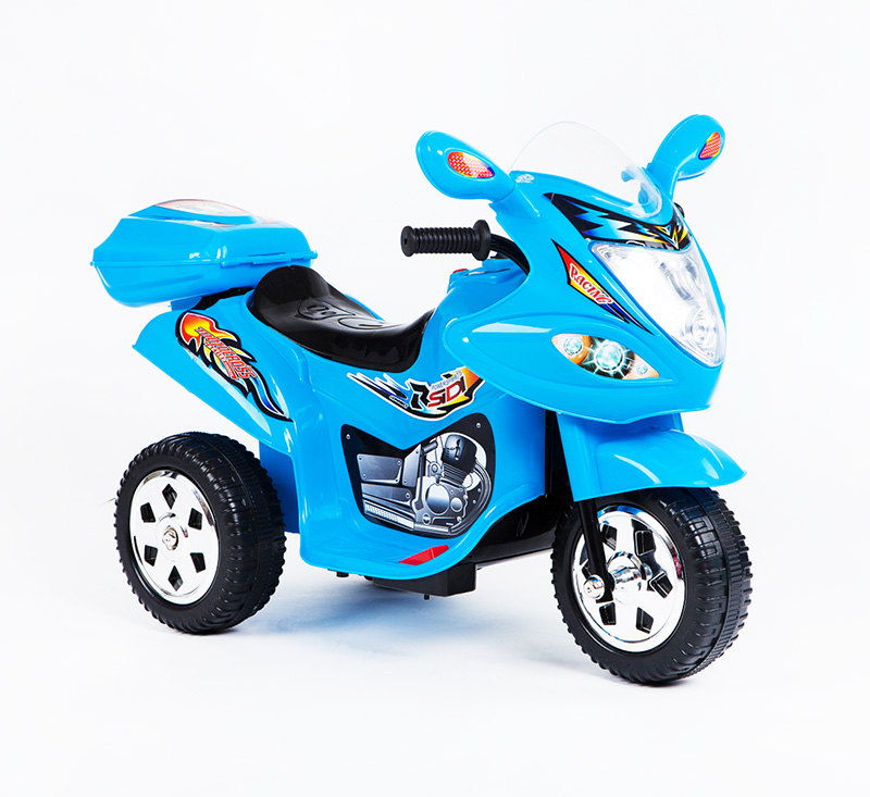 ELECTRIC MOTORCYCLE 6V BLUE WITH LIGHT AND SOUNDS