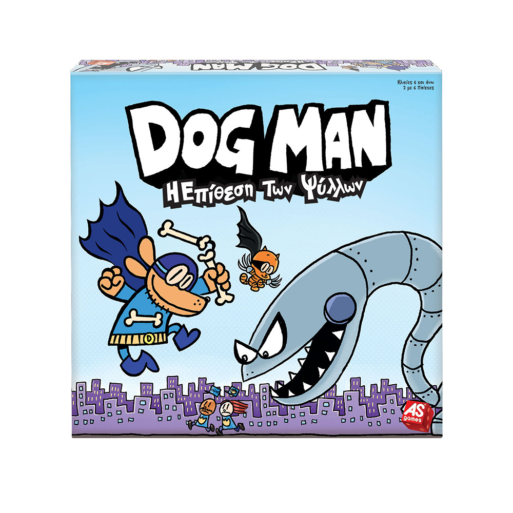AS GAMES BOARD GAME DOGMAN ATTACK OF THE FLEAS FOR AGES 6+ AND 2-6 PLAYERS