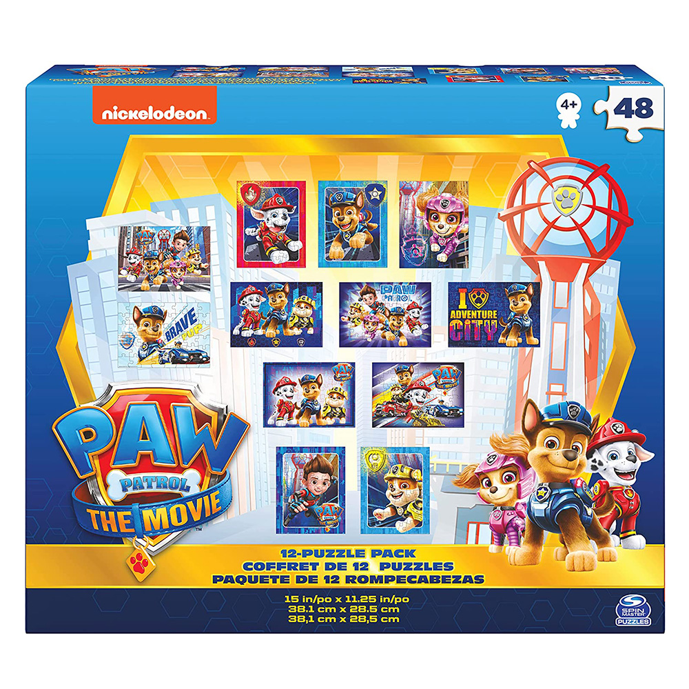 PAW PATROL THE MOVIE PUZZLE 12 IN 1