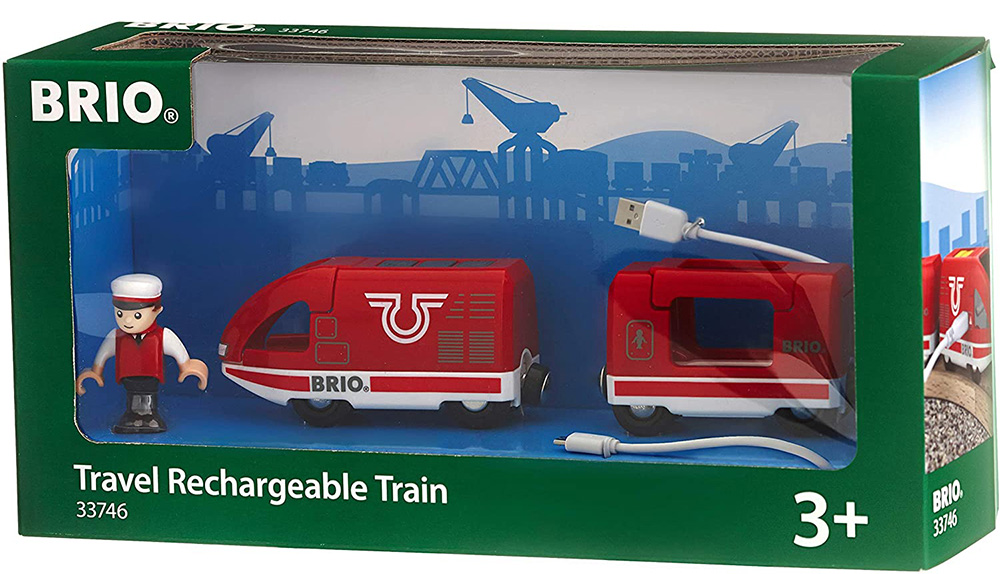 BRIO WORLD WOODEN TOY TRAVEL RECHARGEABLE TRAIN