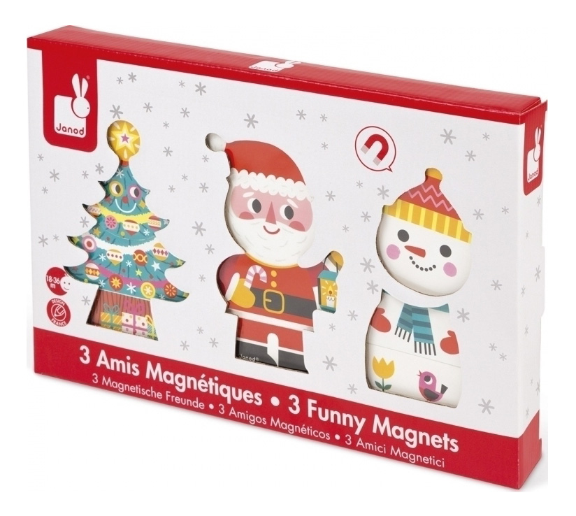 JANOD MAGNETIC PUZZLE SANTA CLAUS AND HIS FRIENDS