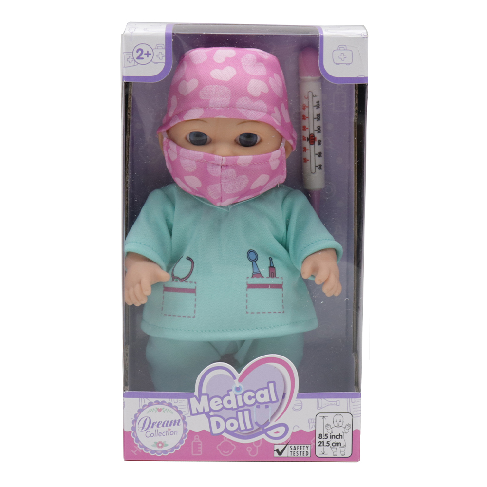 BABY DOLL 25 cm DOCTOR - 3 COLOURS