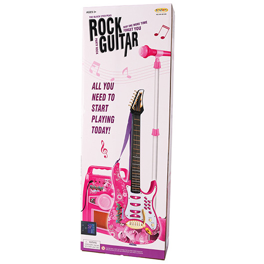 GUITAR WITH AMPLIFIER AND MICROPHONE PINK