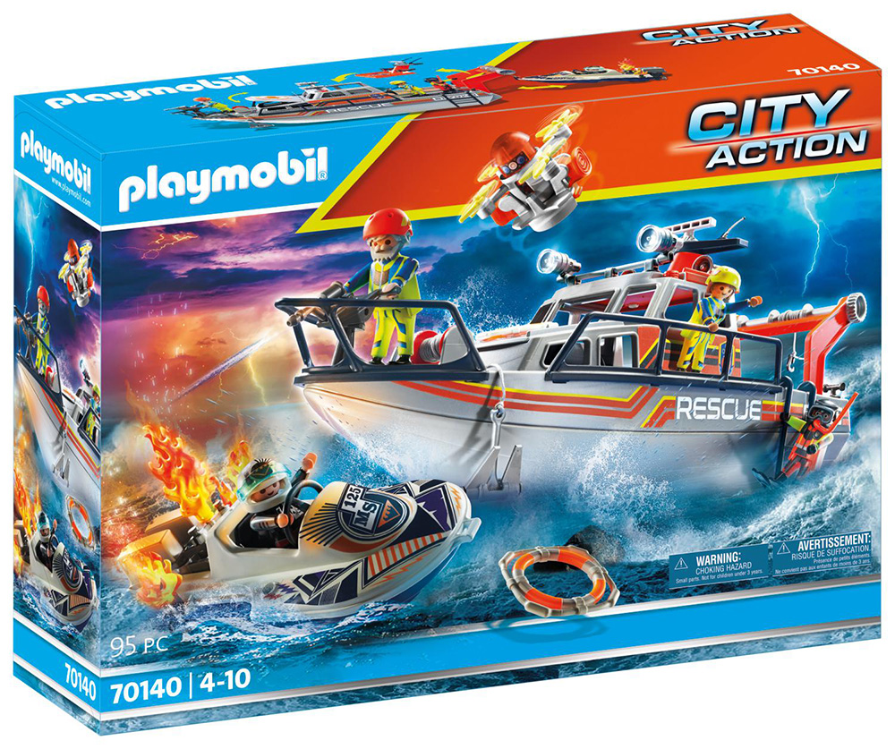 PLAYMOBIL CITY ACTION FIRE RESCUE WITH PERSONAL WATERCRAFT