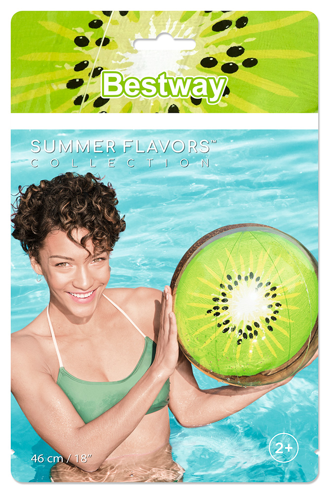 BESTWAY INFLATABLE BEACH BALL 46 cm FRUITS GREEN