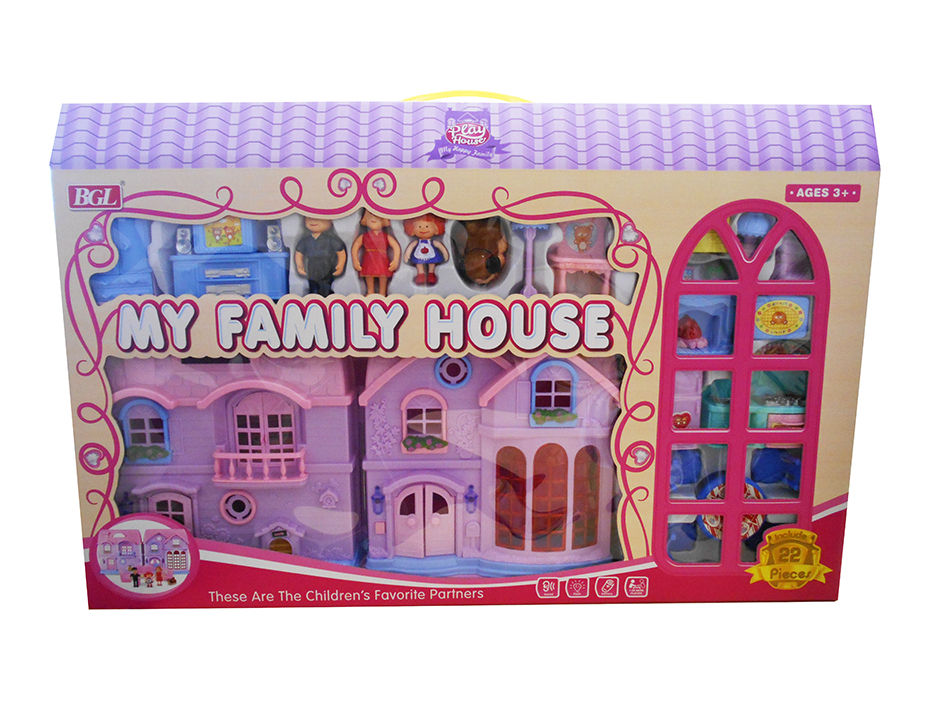 HOUSE WITH FAMILY & ACCESSORIES LIGHTS/SOUNDS