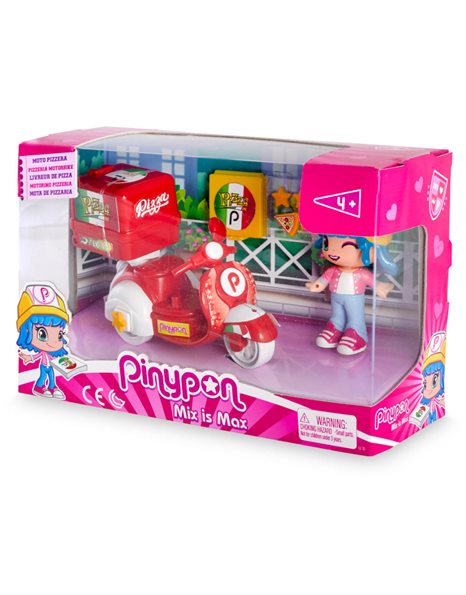 PINYPON VEHICLE WITH FIGURE PIZZA DELIVERY