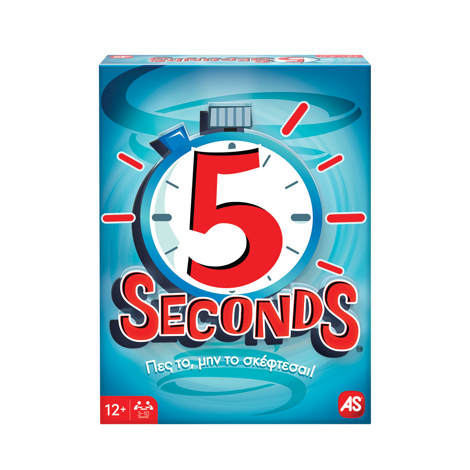 AS GAMES BOARD GAME 5 SECONDS FOR AGES 12+ AND 3-10 PLAYERS
