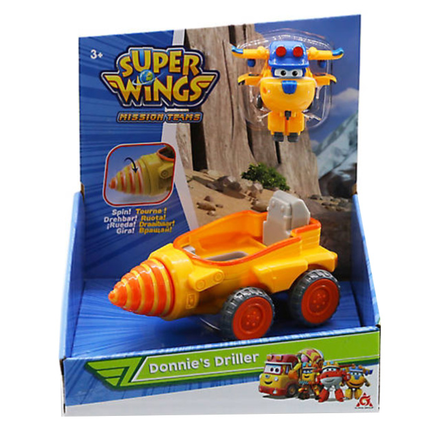 SUPER WINGS TRANSFORM -A- BOTS SINGLE VEHICLE - DONNIE\'S DRILL