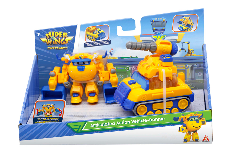 SUPER WINGS SUPERCHARGE ARTICULATED ACTION VEHICLE - DONNIE