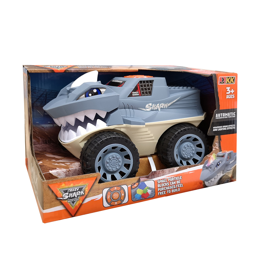 CAR SHARK WITH LIGHTS AND SOUNDS - GREY
