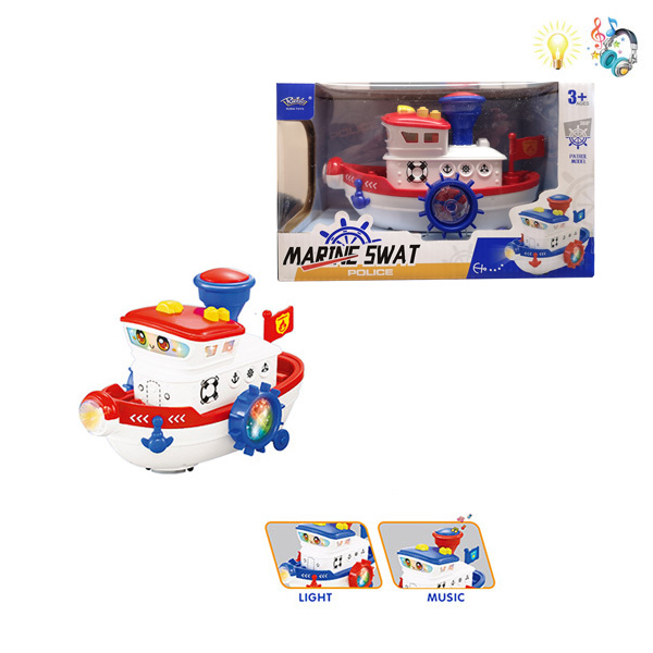 B/O BEBE SHIP WITH SOUNDS AND LIGHT - RED