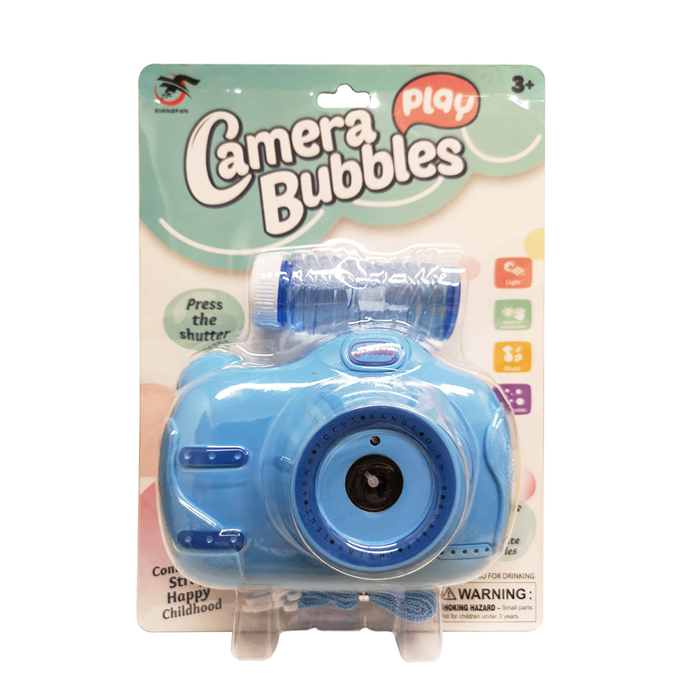 CAMERA FOR SOAP BUBBLES WITH LIGHTS & SOUNDS - BLUE