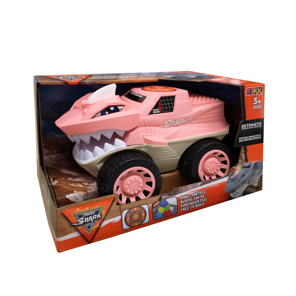 CAR SHARK WITH LIGHTS AND SOUNDS - PINK
