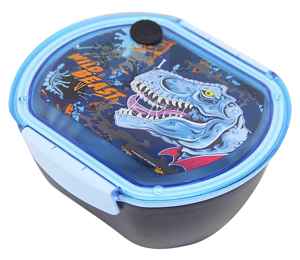 BACK ME UP STAINLESS STEEL FOOD CONTAINER 680ml WILD DINO