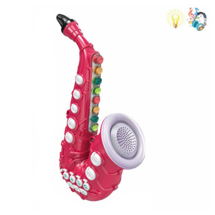 BABY SAXOPHONE WITH SOUNDS AND LIGHTS - PINK