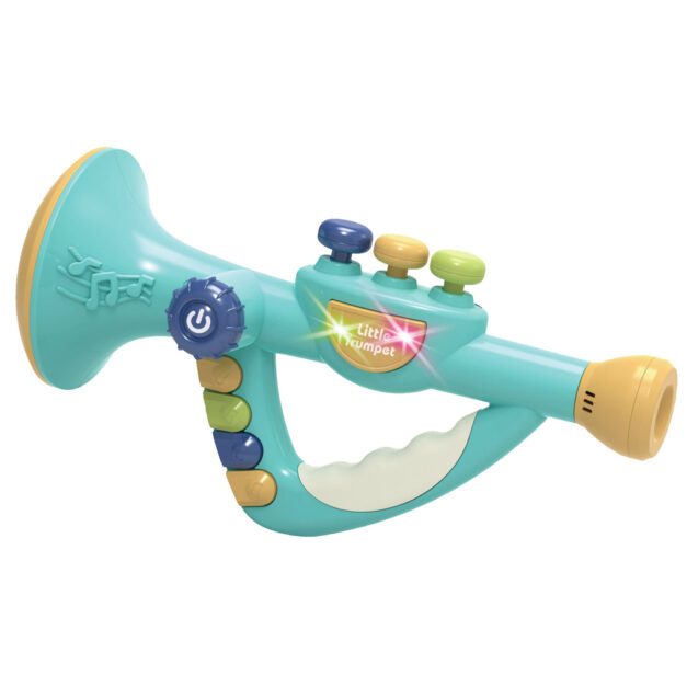 BABY TRUMPET WITH SOUNDS AND LIGHTS - BLUE
