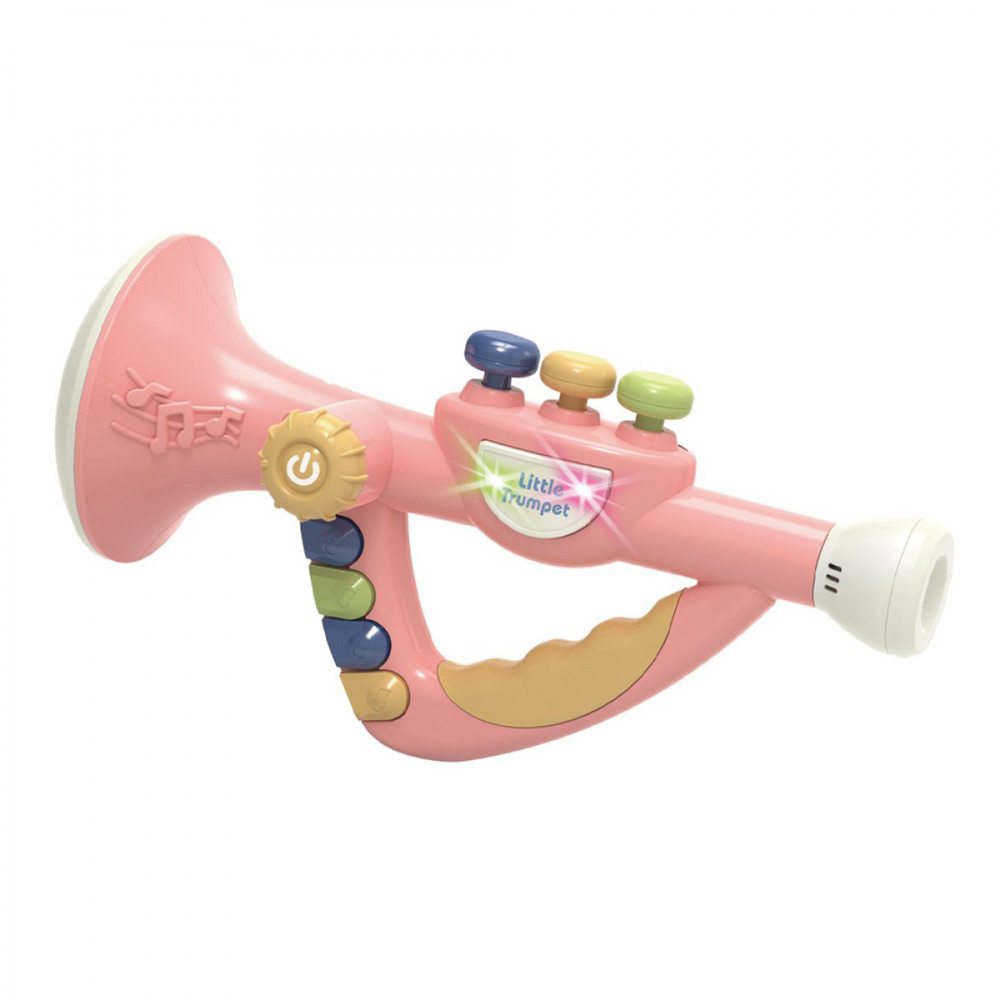 BABY TRUMPET WITH SOUNDS AND LIGHTS - PINK