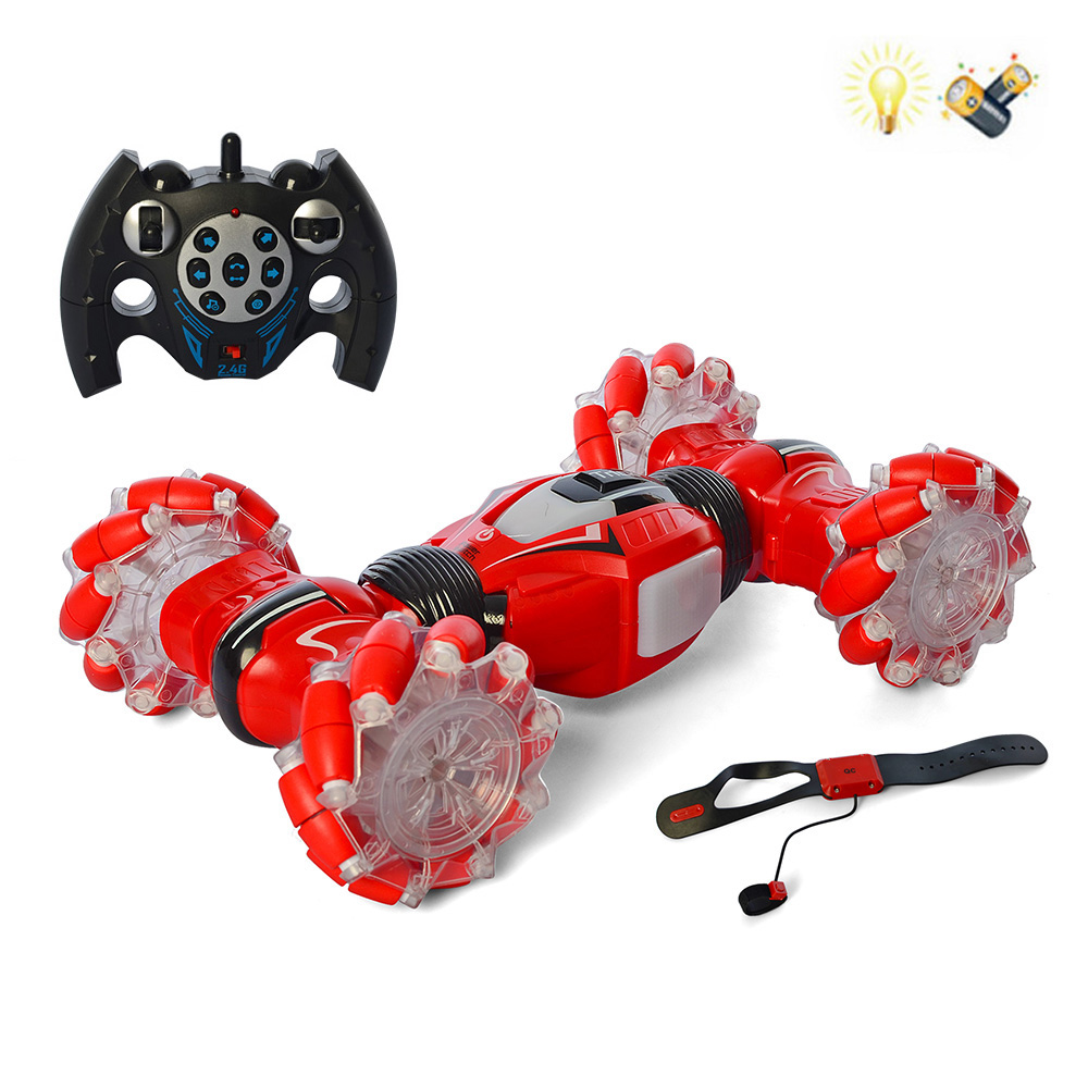 REMOTE CONTROL CAR 1:12 WITH WATCH, LIGHTS AND SOUND USB 2.4GHz - RED