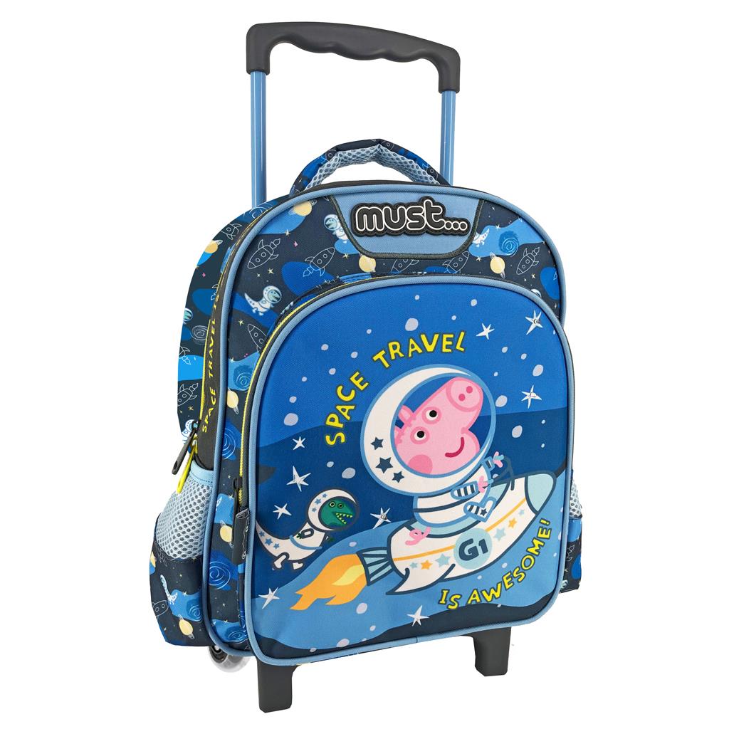MUST TODDLER TROLLEY BACKPACK 27X10X31 cm 2 CASES GEORGE SPACE TRAVEL