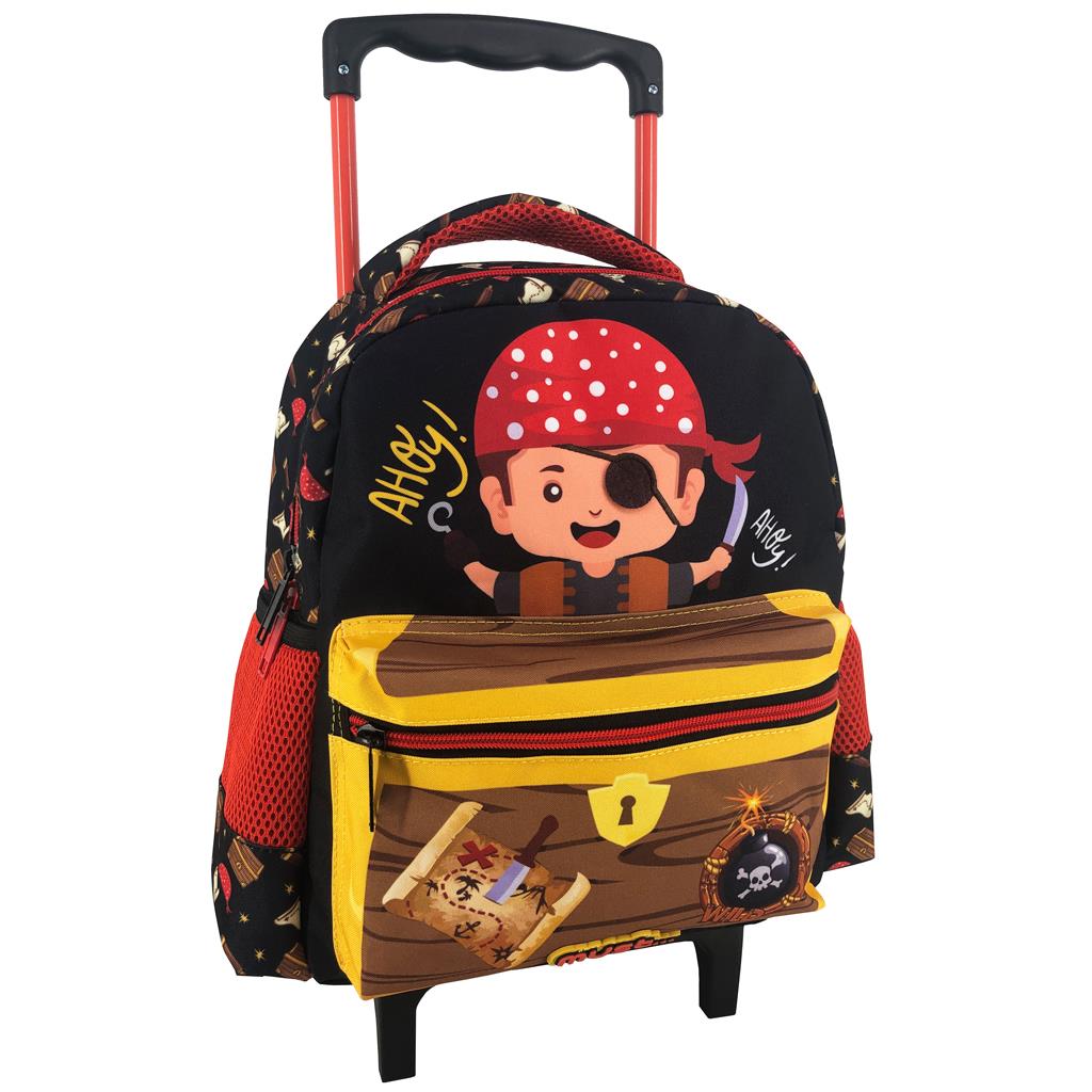 MUST TODDLER TROLLEY BACKPACK 27X10X31 cm 2 CASES PIRATE