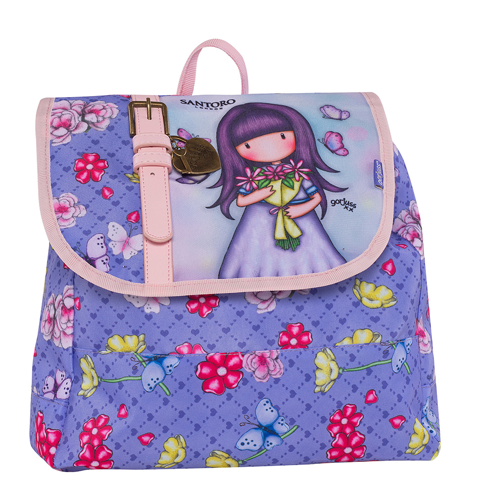 SMALL BACKPACK WITH LID GORJUSS LILAC