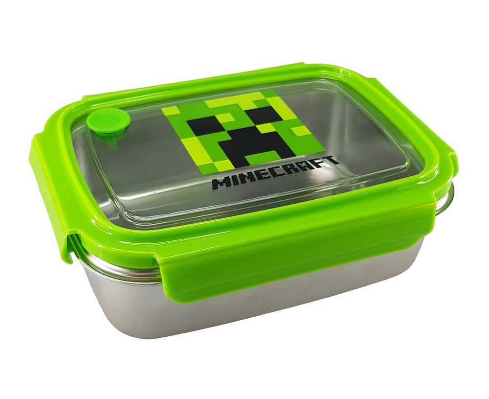 STAINLESS STEEL FOOD CONTAINER 1020ml MINECRAFT