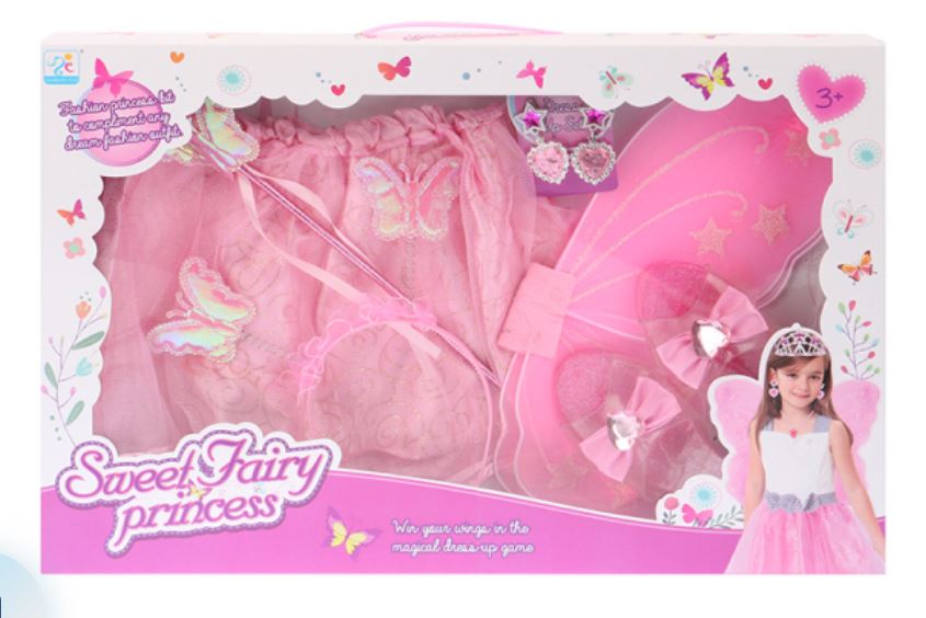 DRESS UP SET FAIRY WITH WINGS