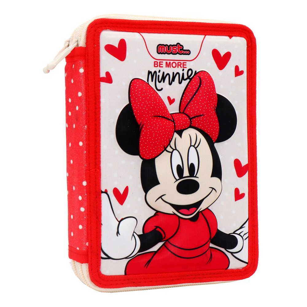 MUST DOUBLE FULL PENCIL CASE 15X5X21 cm BE MORE MINNIE