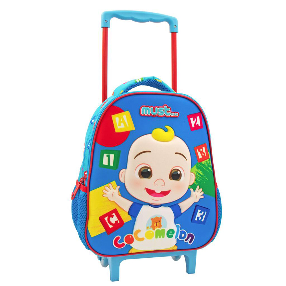 MUST TODDLER TROLLEY BACKPACK 27X10X31 cm 2 CASES COCOMELON