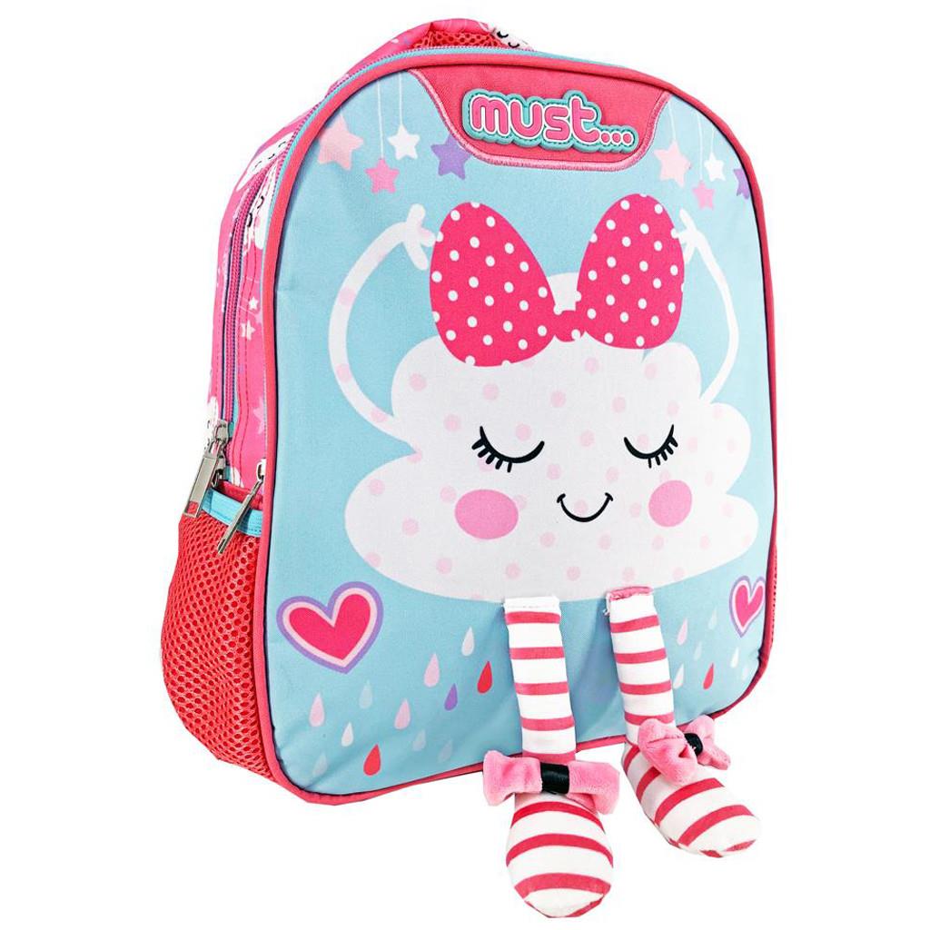 MUST CHARMY KINDERGARTEN BACKPACK 27X10X31 cm 2 CASES CLOUD