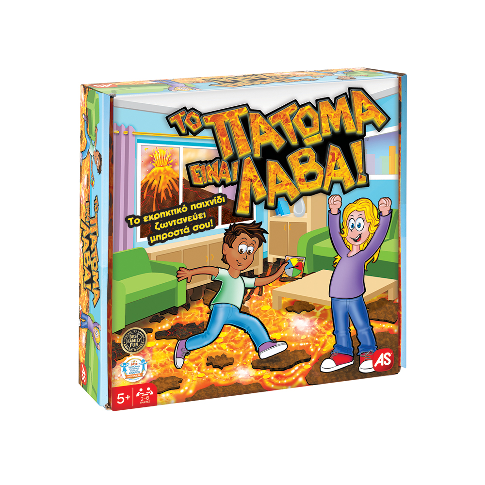 BOARD GAME THE FLOOR IS LAVA FOR AGES 5+