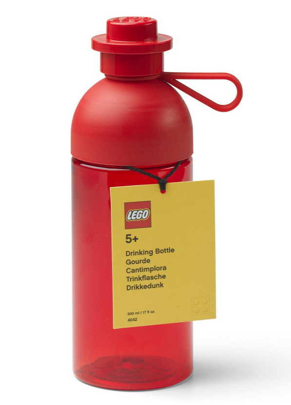 LEGO ΜΠΟΥΚΑΛΙ ΕΝΥΔΑΤΩΣΗΣ 500ml LEGO 041 TRANSPARENT RED