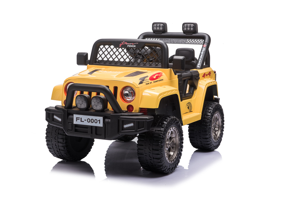 RECHARGEABLE JEEP WITH CONTROLLER 12V 7AH YELLOW