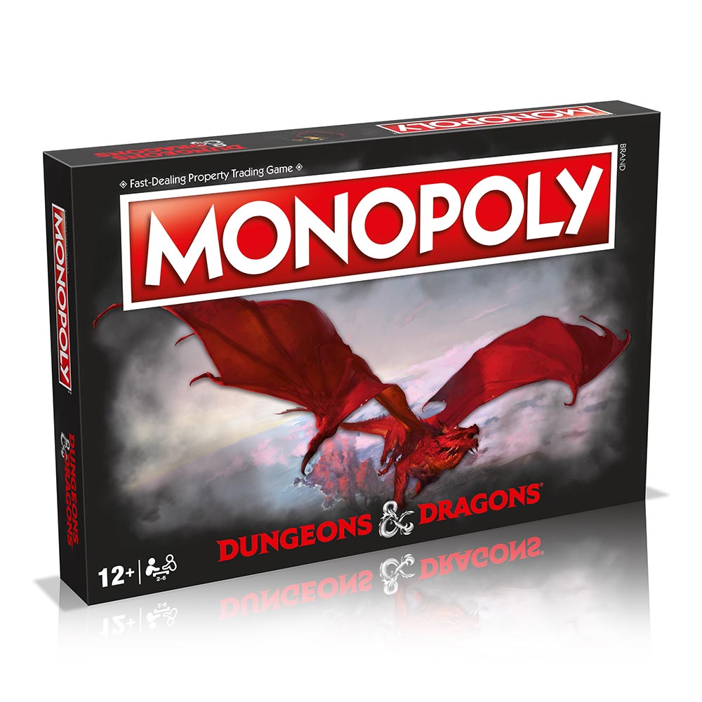 WINNING MOVES MONOPOLY DUNGEONS & DRAGONS BOARD GAME