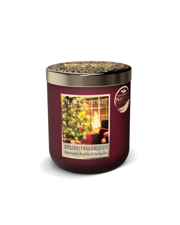 HEART & HOME MEDUIM CANDLE 115g CHRISTMAS AT HOME