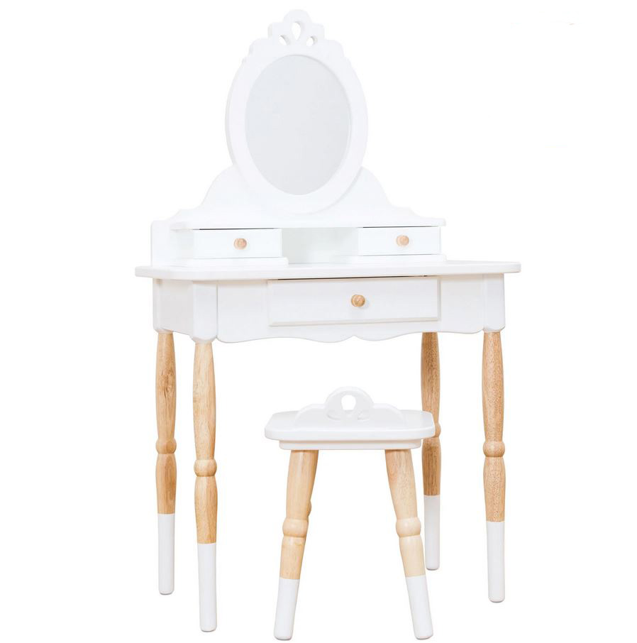 LE TOY VAN WOODEN TVANITY TALE AND STOOL 55X34X92 cm