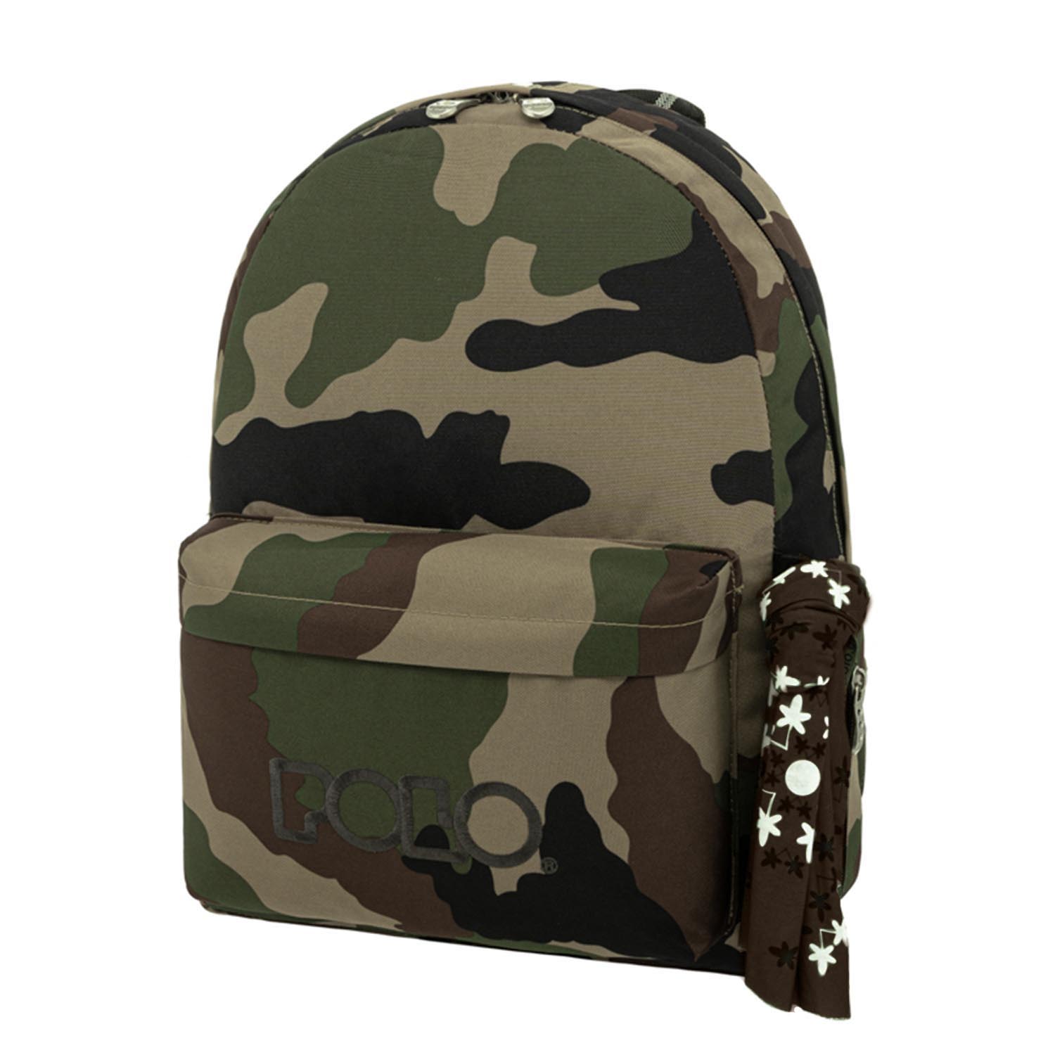 POLO BACKPACK ORIGINAL SCARF WITH SCARF 2023 - CAMO